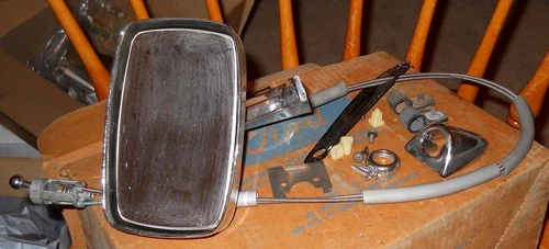 NOS 1969 Ford Torino Remote Chrome Mirror