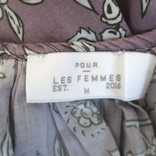 Pour Les Femmes Crochet Lace-Trim Nightgown Purple Floral Print Size Medium - Picture 5 of 6