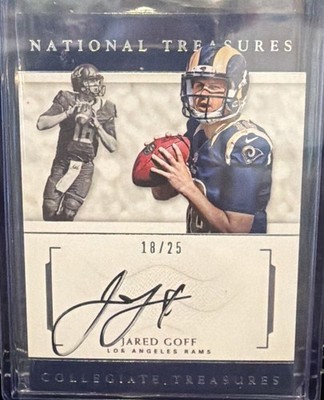 Jared Goff 2016 Panini National Treasures Collegiate Autographs #7 #18/25 RC