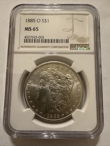 1885-O $1 Morgan Silver Dollar Coin NGC MS65