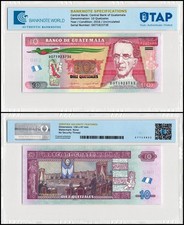 Guatemala 10 Quetzales, 2016, P-123Ad, UNC, Authenticated