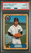 1987 TOPPS TIFFANY  FRANK TANANA DETROIT TIGERS #726 PSA 10