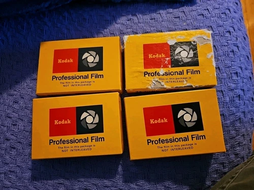 4 Kodak  Tri-X  Ortho Film 2-1/4” X 3-1/4” TXT-4163 Exp. 09/1971