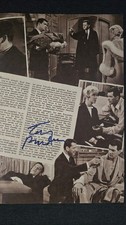 TONY RANDALL signed Autogramm 18X27 cm In Person FILMPROGRAMM