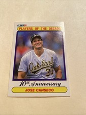 1990 Fleer - Players of the Decade Jose Canseco #629