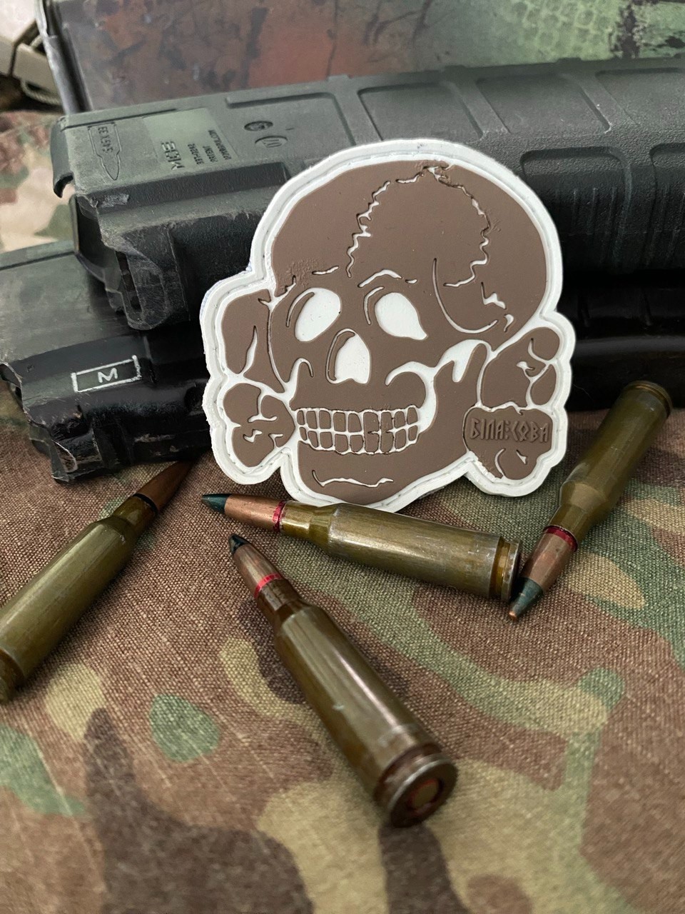 PVC tactical military morale patch "Dead head"