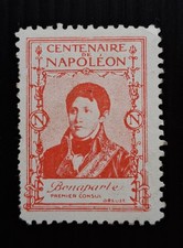 FRANCE CINDERELLA POSTER STAMP 1921, CENTENARY OF NAPOLEON DEATH, MINT NO GUM