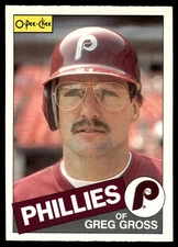 1985 O-Pee-Chee Greg Gross Philadelphia Phillies #117