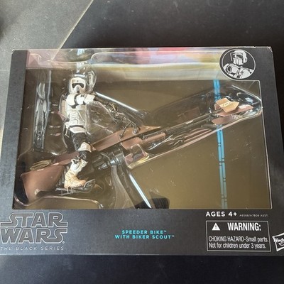 Star Wars Black Series Speeder Bike & Biker Scout Figure Set Hasbro