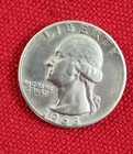 1963 Washington Silver Quarter - circulated but in good condition