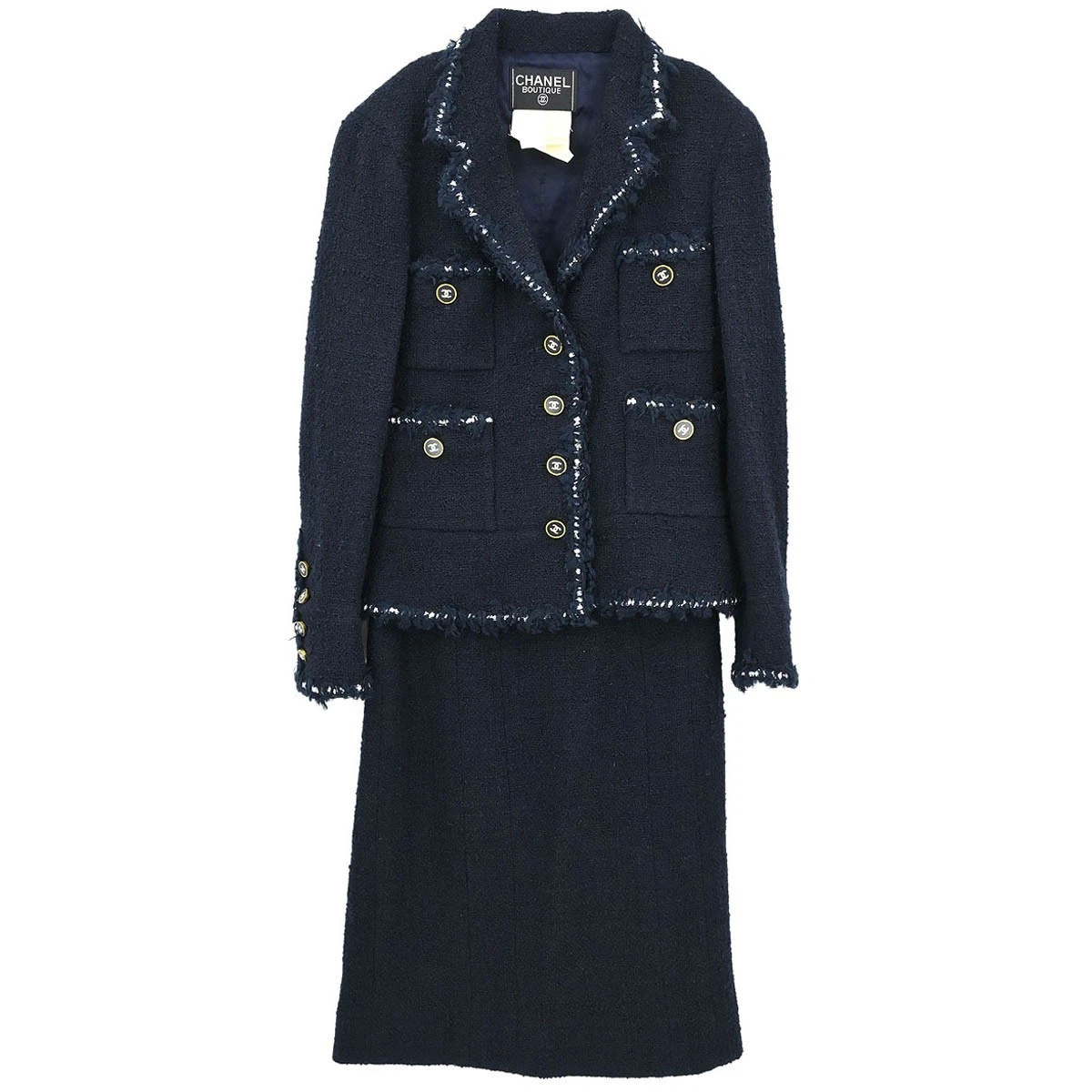 CHANEL Blue 100% Wool Suits & Suit Separates for Women for sale | eBay