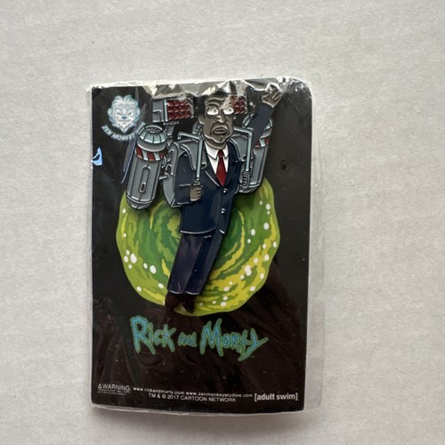 2017 ZEN MONKEY STUDIOS RICK AND MORTY Jetpack President Enamel Pin Obama New - Picture 1 of 2