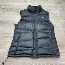 Nike Vest Mens Large Black 550 Down Puffer Fu...