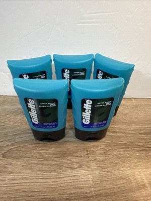 Gillette 5 Pack After Shave Gel Mens Sensitive Skin 2.5oz Calm and Refresh New