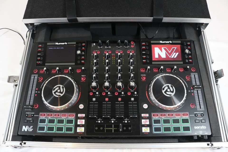 Numark NVII NV2 4-Deck Serato DJ Controller Quad Decks Serato W/ Magma Case READ - Image 2 of 4
