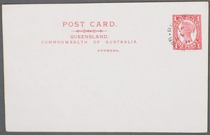 MayfairStamps Australia Queensland 1 Penny Stationery Card aaz_64171