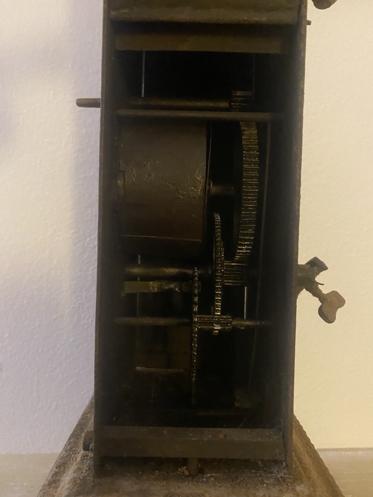 Antique Mechanically Loaded Roaster with Stand - Late '800 - H 46 cm