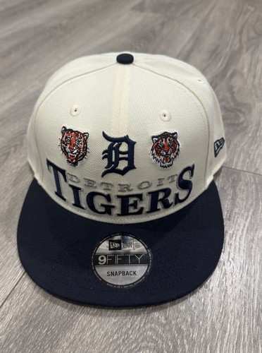 Detroit Tigers New Era 9Fifty SnapBack Adjustable Hat Creamy,Navy Color