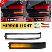 Smoked Sequential LED Side Mirror Turn Signal Lights For 2009-2014 Ford F-150 2X