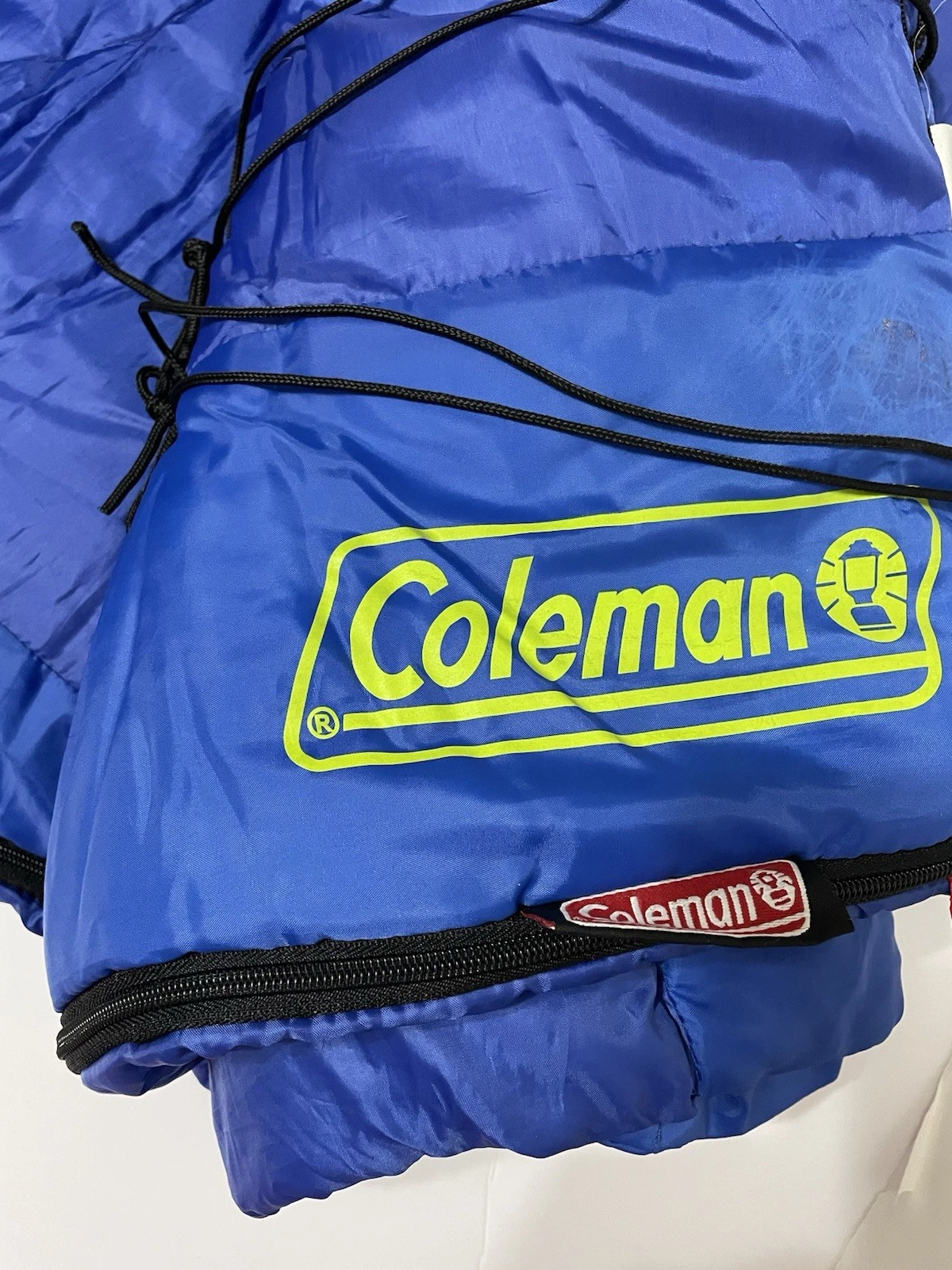 Coleman Kids Youth Sleeping Bag Blue Glow In The Dark Paws 50 F Approx 26" X 59"