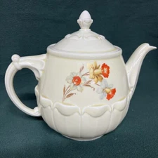 VTG. DAFFODIL DRIP-O-LATOR LARGE TEA POT  THE ENTERPRISE ALUMINUM CO. USA