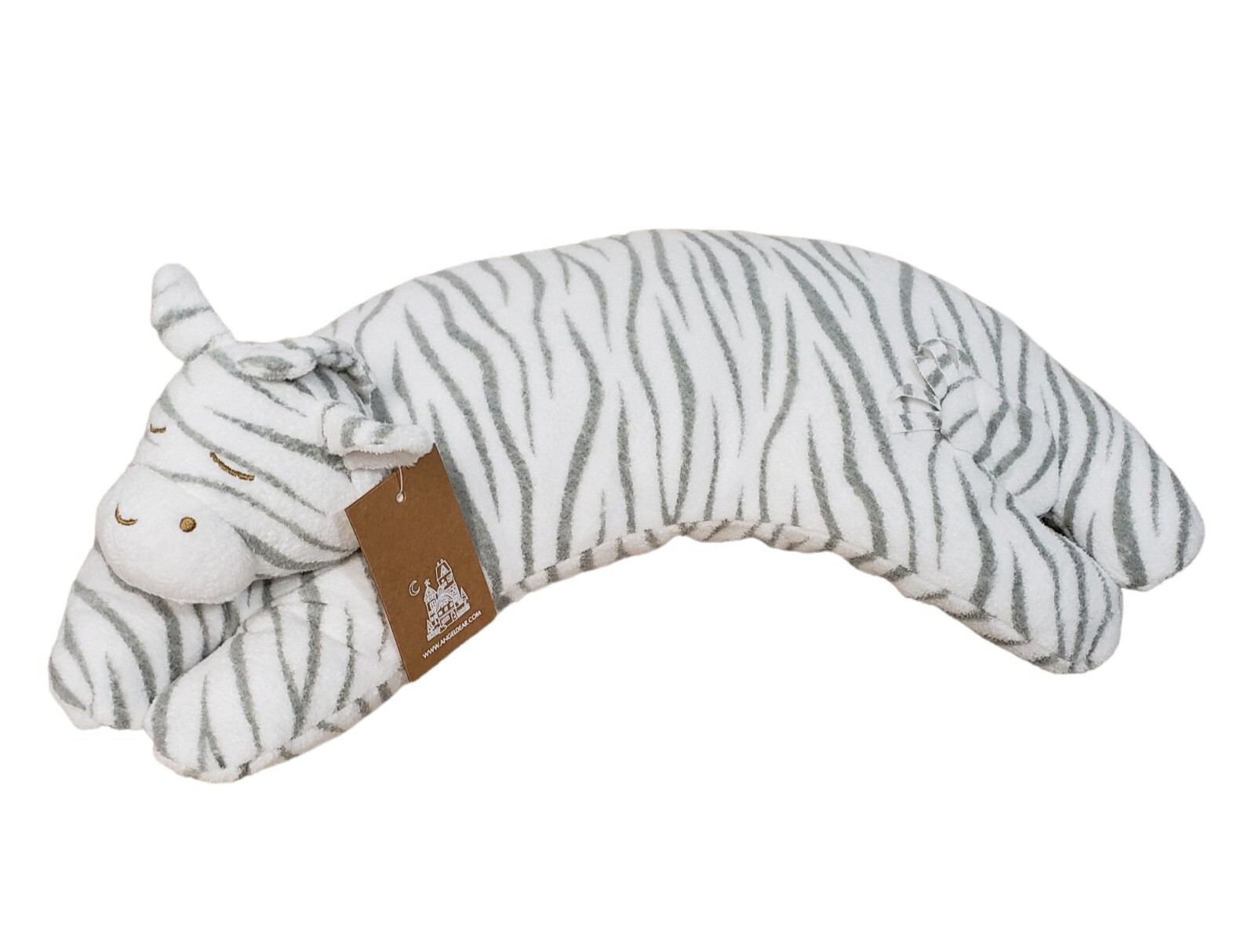 Angel Dear Pillow Baby Curved Zebra White Grey Lovey Duck Duck Goose
