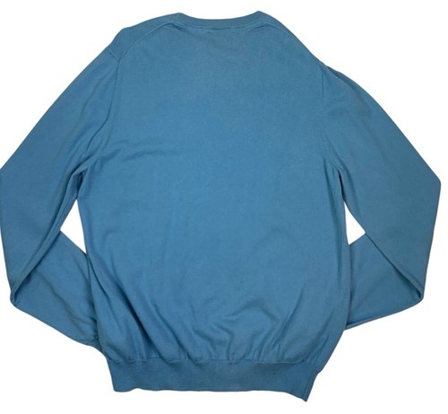 Pullover de algodón y cachemir Brooks Brothers 346 talla M azul - Imagen 5 de 8