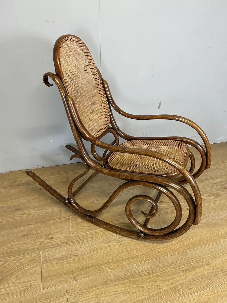Bentwood cane rocking chair discount
