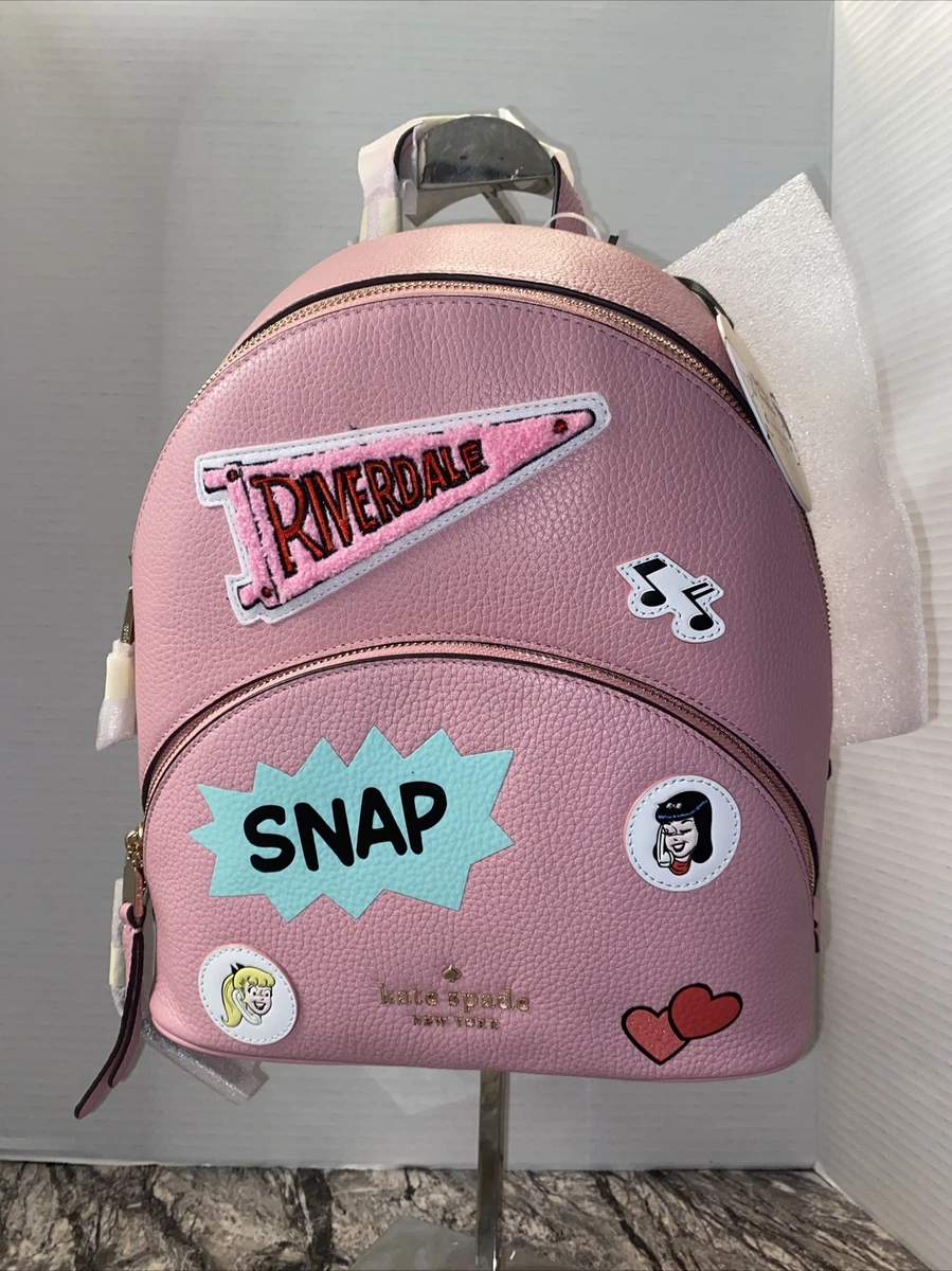 Kate Spade Archie Comic Betty Veronica Medium Pink Multicolor Leather Backpack
