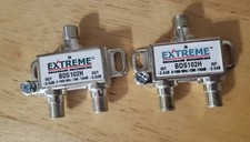 Lot of 2 Extreme Broadband BDS102H Coaxial 2-Way Splitter