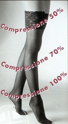 3 Women's Elly Self-Supporting Stockings Medium Compression 13/17 mmHg - CR2181