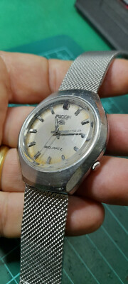 RARE VINTAGE 1970 RICOH Riquartz Watch Hi-End 572005 S Japan New