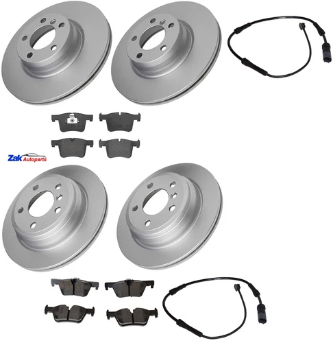 FOR BMW 4 SERIES 420D F32 FRONT & REAR BRAKE DISCS & PADS + SENSORS SET NEW