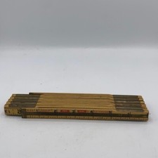 Vintage Lufkin X46 Extension Rule Folding Wood Ruler 72" Made In USA