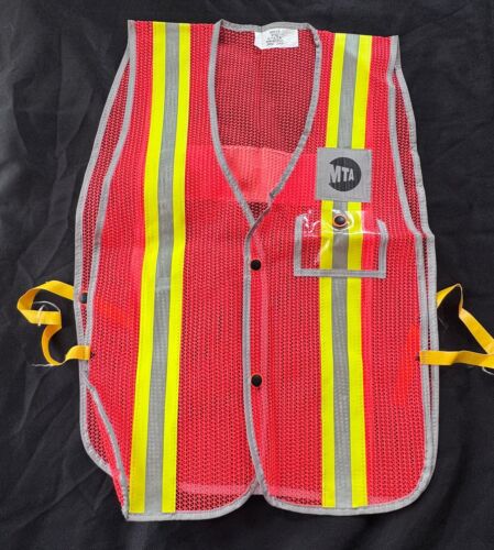 MTA New York City Transit Safety Vest Subway Bus Collectible Discontinued NOS 2K