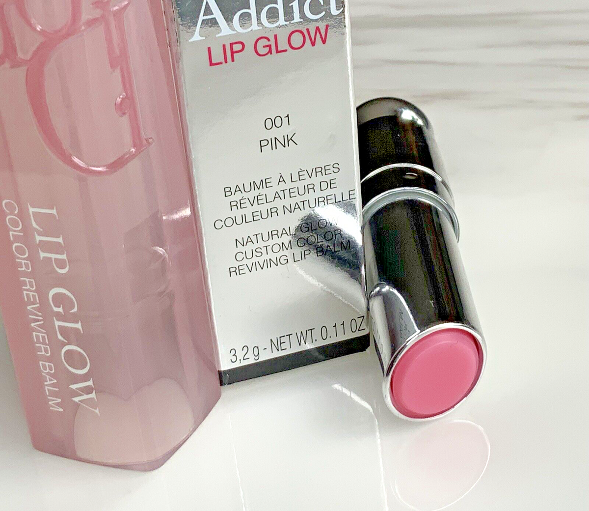 DIOR Addict Lip Glow Color Reviver BALM - 001 PINK - Full Size