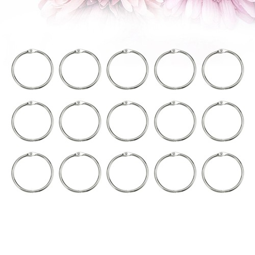 100 Pcs Metall Buch Ringe Flash Karten Ring Öffnen Papier Ring Buch Ringe 2 Zoll