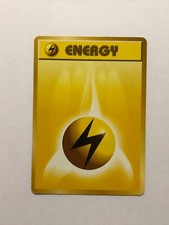 Japanese Pokemon Card Base set Lightning Energy Heavy Played