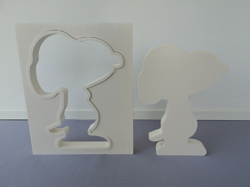 Betongießform Der weiße Beagle Snoopy 30x6cm doppelte Rand Hund liegt Woodstock - Bild 14 von 21