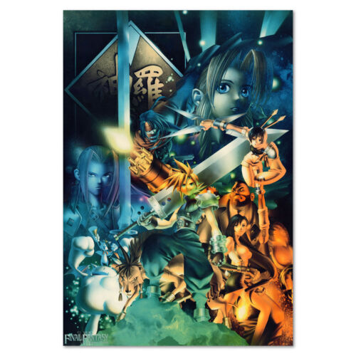 Final Fantasy 7 (VII) Poster - Tetsuya Nomura Collage Kunst - Hochwertige Drucke - Bild 1 von 6
