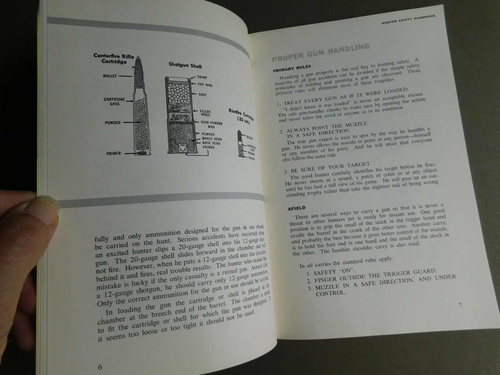 NRA Hunter Safety Handbook NRA Safety Series 1957 booklet Gun