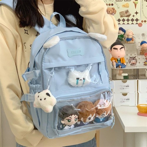 Nylon Backpack Polyester Satchels Bag Creative Gift Shoulder Bag Daily Use - Picture 10 of 15