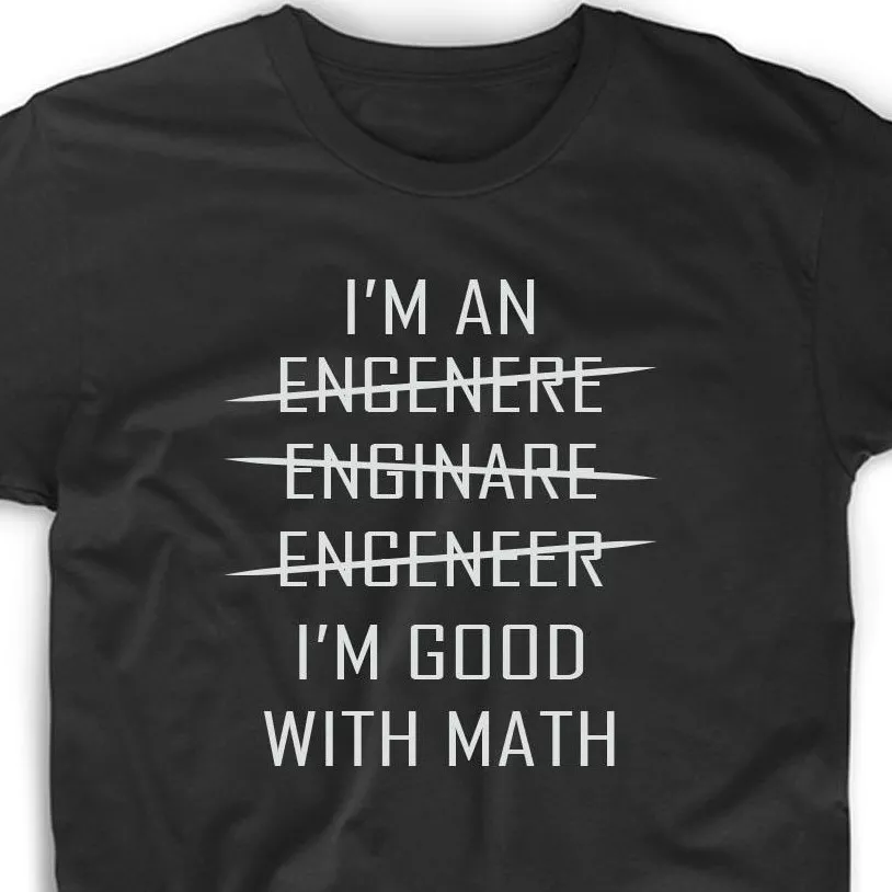 I&#039;m An Engineer T Shirt Tee Funny Men Funny Cool College Cheap Grammar eBay