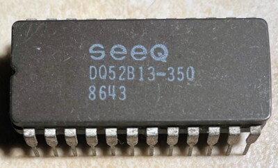 2 X PQ2816A-250 EEPROM SEEQ TECH 2K X 8, 250ns DIP24 - Nuove, Phillips