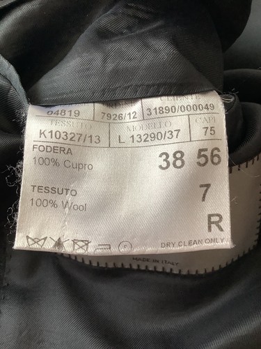 CANALI SUIT JACKET 13290/37 MENS SIZE (56) US 38 DARK GRAY - Picture 9 of 10