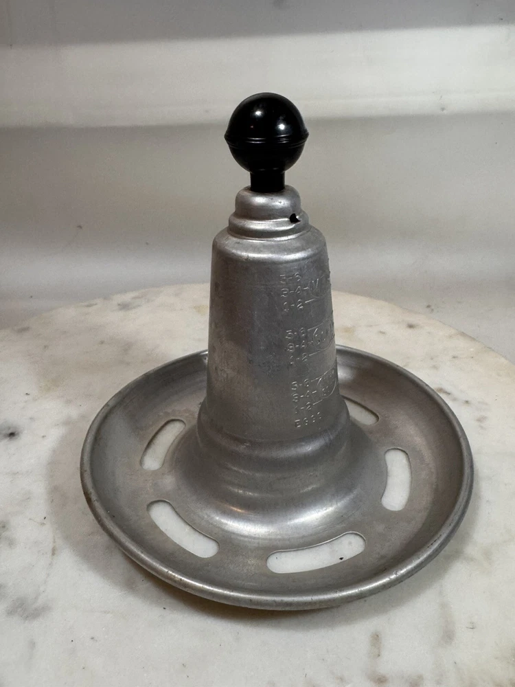 Vintage 1950s Whistling Egg Cooker Alarm Utensil Aluminum Kitchen Gadget Rare