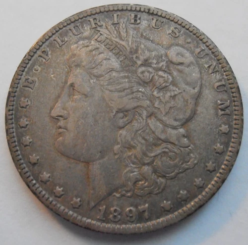 1897 O EF Morgan Silver Dollar,  (97OJE1) FREE SHIPPING
