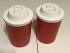 Vintage Redwood Picnic Table Condiment Set With Salt & Pepper - Ketchup Mustard — photo 10
