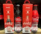 Coca-Cola Greece ATHENS Cultural Heritage pair of bottles + boxes. Full/Perfect!