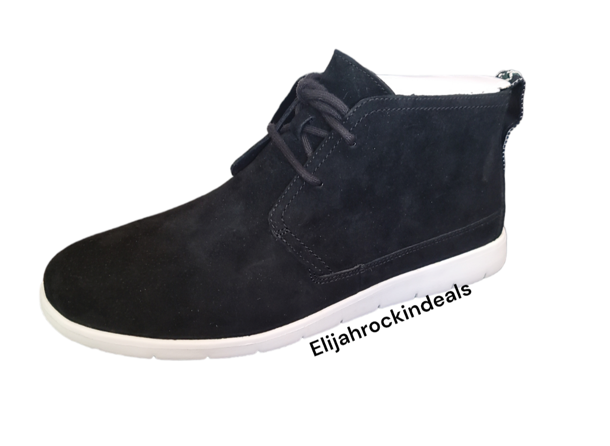 UGG Boots Mens 12 Freamon Chukka Black Leather Lace Up Round Toe Casual Comfort UGG Boots Men main image 3